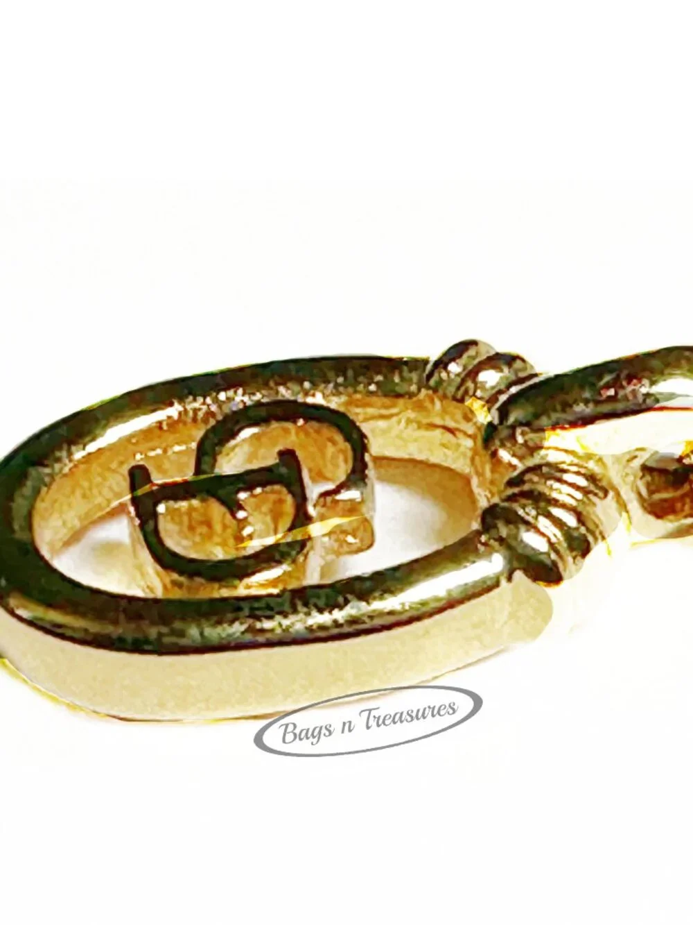 Signed Vintage Christian Dior CD Logo Pendant Necklace | New Old Stock - Picture 2 of 6